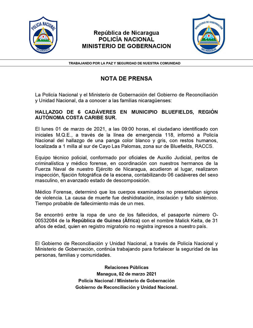 encuentran-seis-cadaveres-en-una-panga-en-bluefields